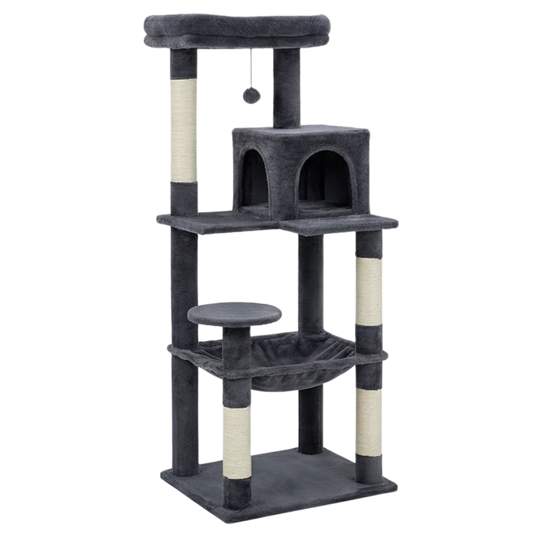 arbre a chat 143 cm multi niveaux