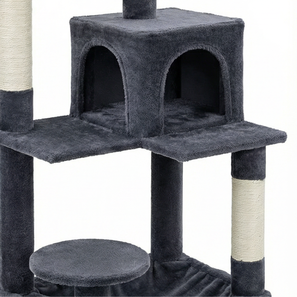 arbre a chat avec hamac suspendu
