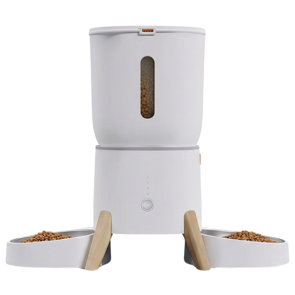 distributeur automatique croquettes chat 5l double bol