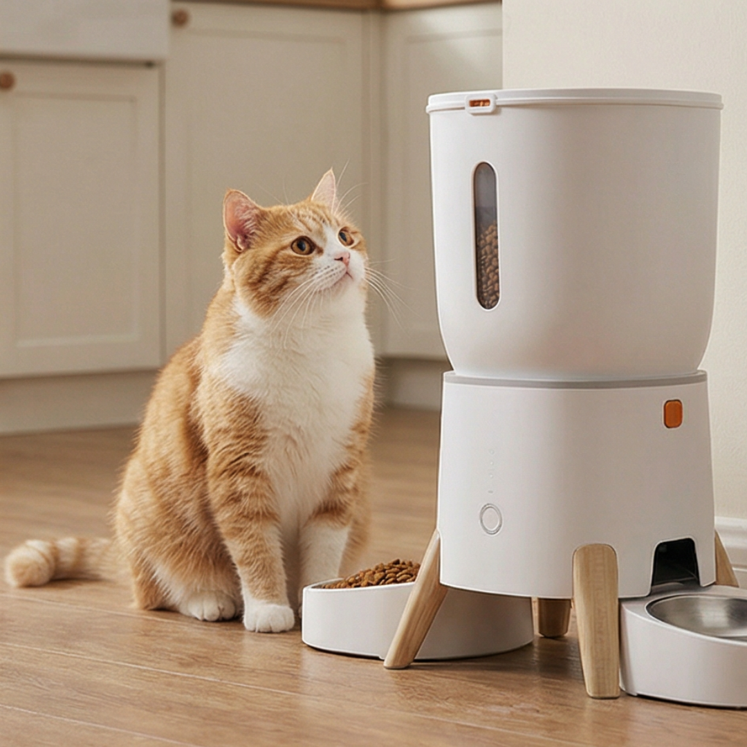distributeur nourriture chat programmable 5l