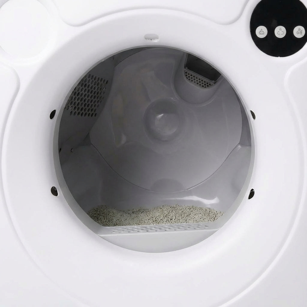 interieur litiere automatique pour chat