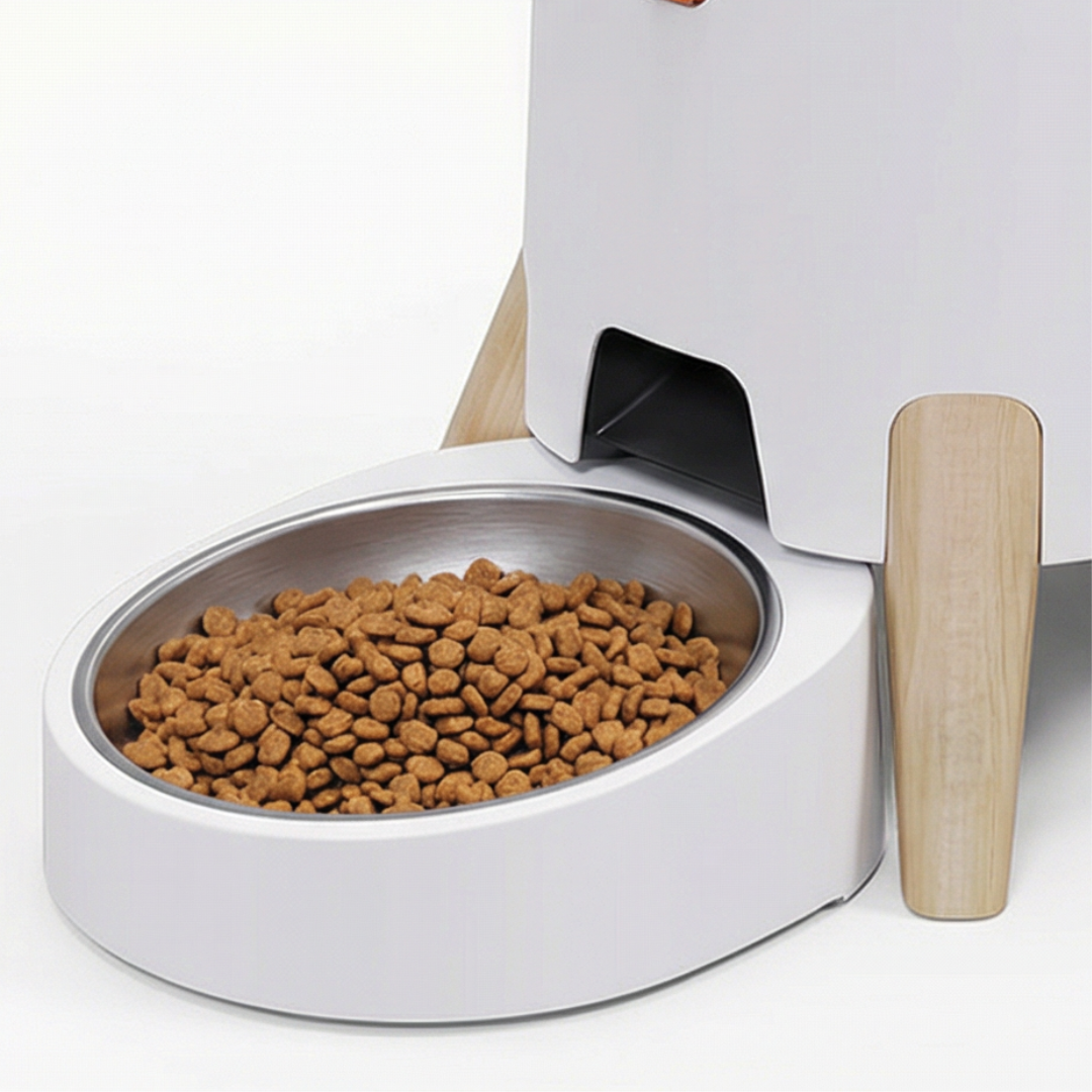 mangeoire automatique chat avec deux bols inox